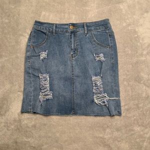 SHEIN Denim Skirt NWOT